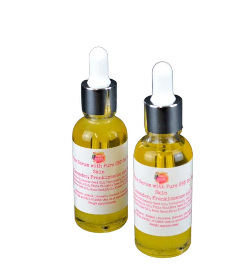 Luxury 100% Natural Face Serum for Problem and Acne Prone Skin with Jojoba and Vitamin E Oil with Lavender and Tea Tree Oils